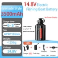 thumbnail image 1 of Power Display 14.8V 3500mAh Sea Fishing Electric Reel Battery For SHI*MANO 600DH 1000EJ DAI*WA 600MJ 500MJ Droplet Wheel, 1 of 7