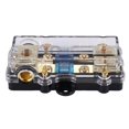 thumbnail image 1 of Power Distribution Block (2 Way) 4/8 AWG Gauge Fuse Holder Distribution Block 4 Gauge in to (2) 8 Gauge Out,1 x Power Distribution Block, 1 of 8