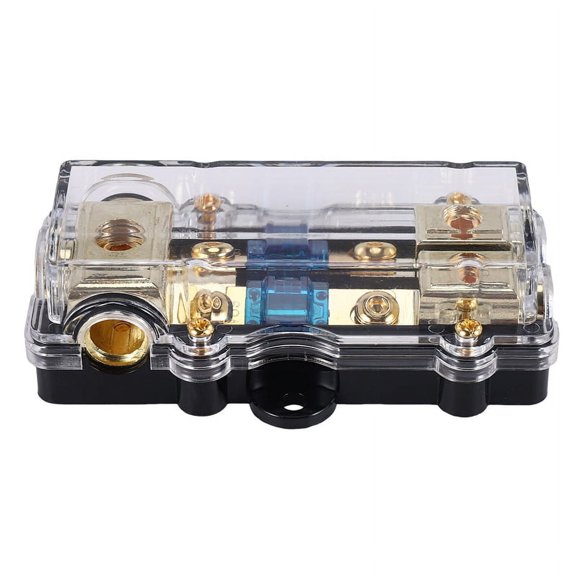 Power Distribution Block (2 Way) 4/8 AWG Gauge Fuse Holder Distribution Block 4 Gauge in to (2) 8 Gauge Out,1 x Power Distribution Block
