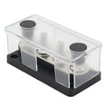 thumbnail image 1 of Power Distribution Block 48V Bus Bar Replacement 150A Electrical Terminal Block Buss Bar with 3/8inch Terminal Studs with Cover for RV Black, 1 of 7