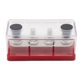 thumbnail image 1 of Power Distribution Block 48V Bus Bar Replacement 150A Electrical Terminal Block Buss Bar with 3/8inch Terminal Studs with Cover for RV Red, 1 of 6