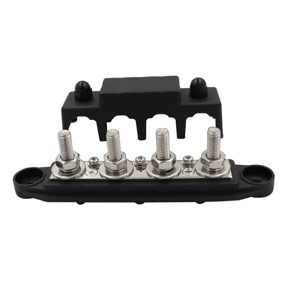 Power Distribution Block Bus Bar 4 x 5/16" Posts 4 x 3/8" Posts 48Volt 250A for Boat Car Truck