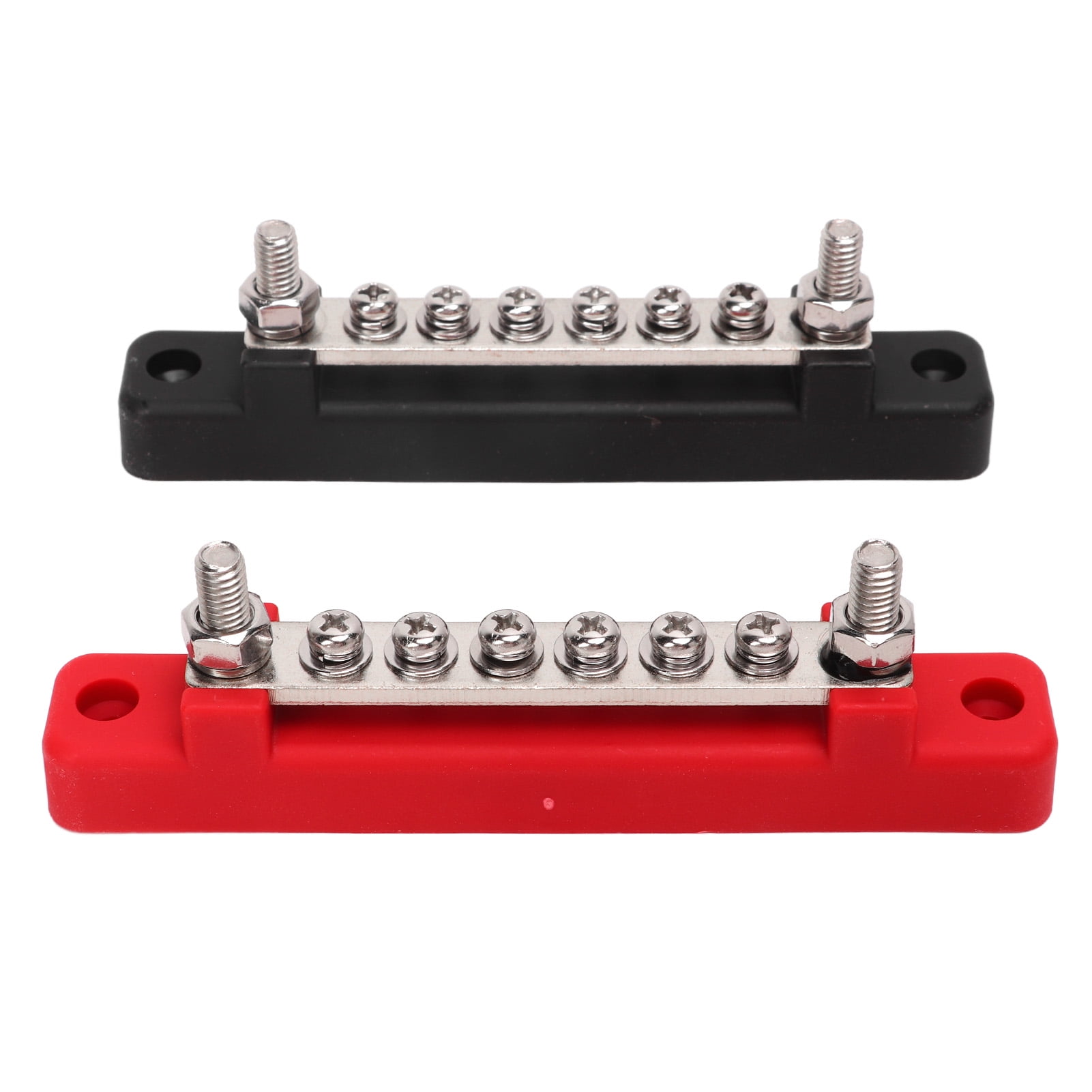 Power Distribution Block Bus Bar, 48V 150A 6 Terminal Bus Bar 2 Studs