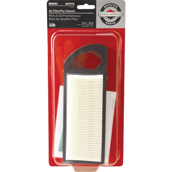 Power Distributors Briggs & Stratton 794422 14 To 20 HP Intek Engine Air Filter With 697015 Pre-Cleaner - Pack of 2