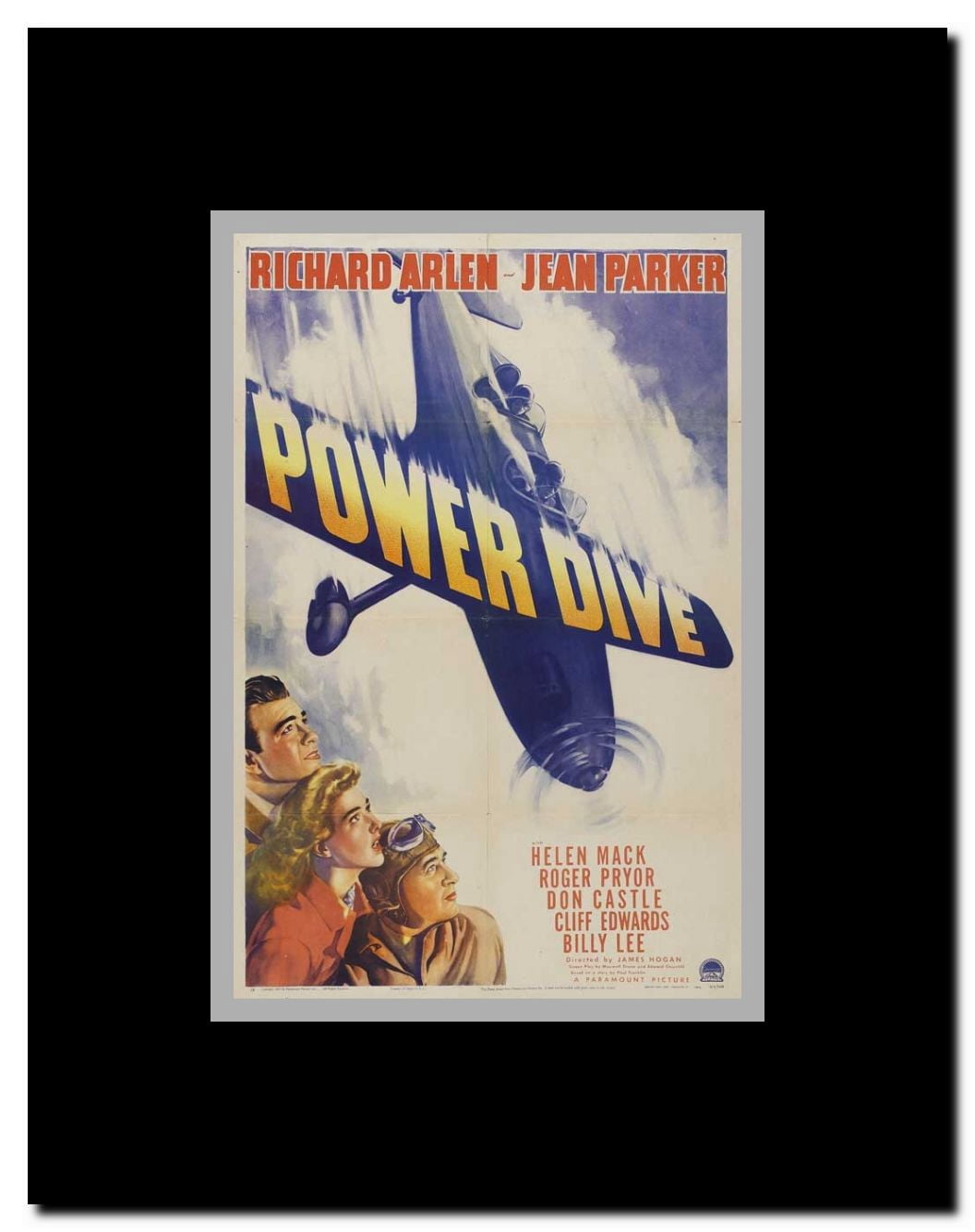 Power Dive Framed Movie Poster