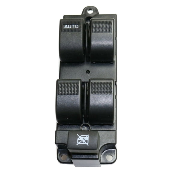 Power Door Window Control Switch - Front Left Driver Side with 5 Buttons - Black