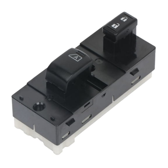 Power Door Window Control Switch - Front Right Passenger Side, Plastic Black with Auto Function