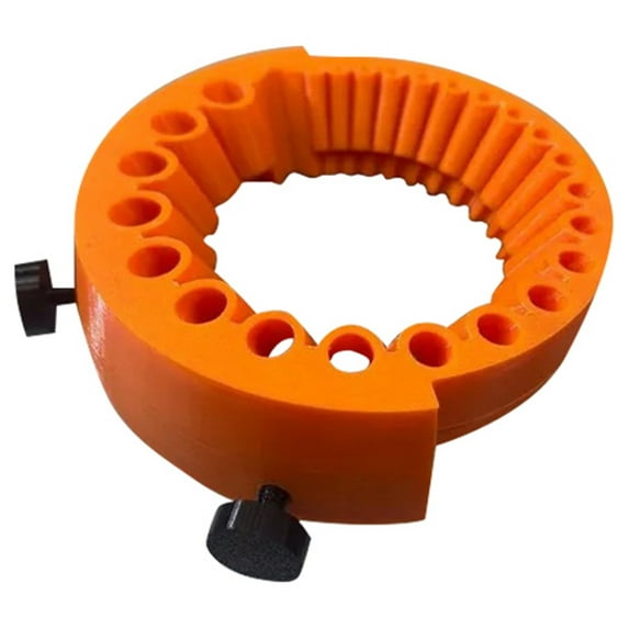 Power Drill Bit Sharpener - Universal Grinding Tool for 2-13mm Drill Bits, Works with 125mm Angle Grinders, Quick & Precise Bit Resharpening (Orange)