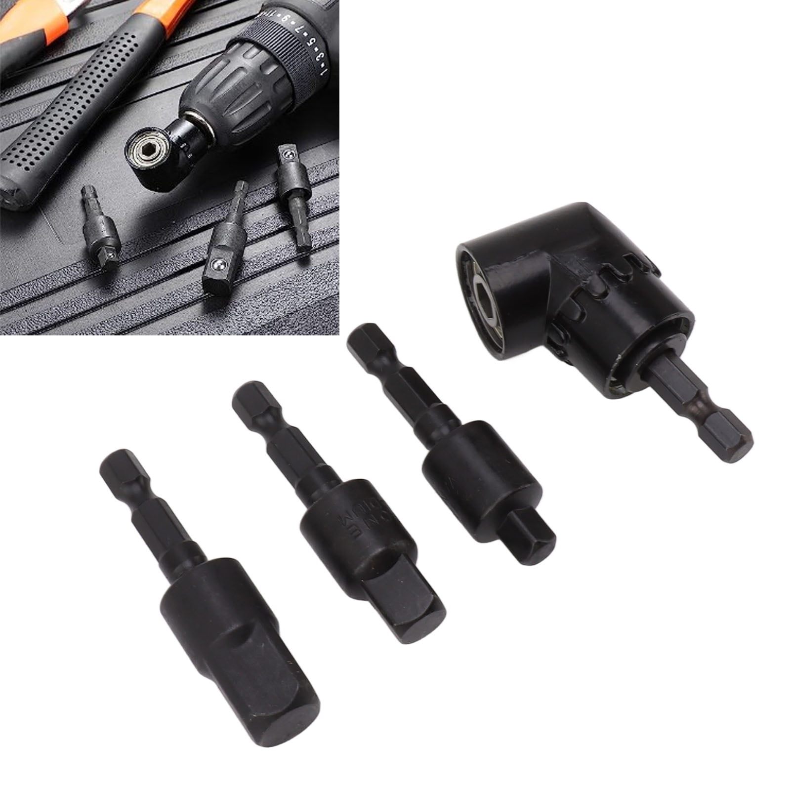 Power Drill Sockets Adapter Set, Driver Sockets Adapter Extension Steel