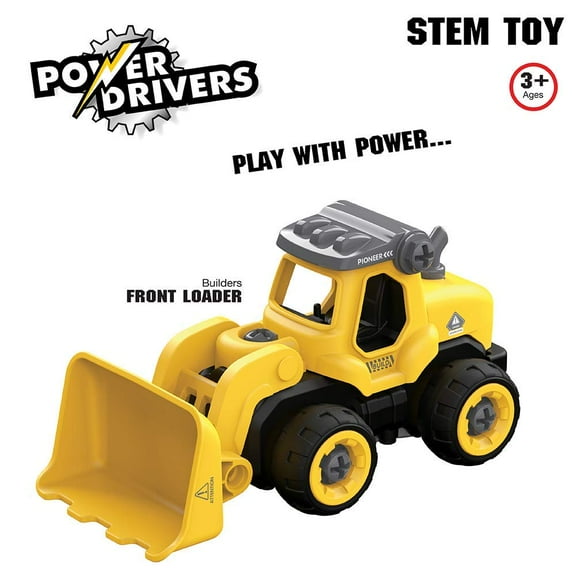 Power Drivers Builders Front Loader Truck Play Vehicle