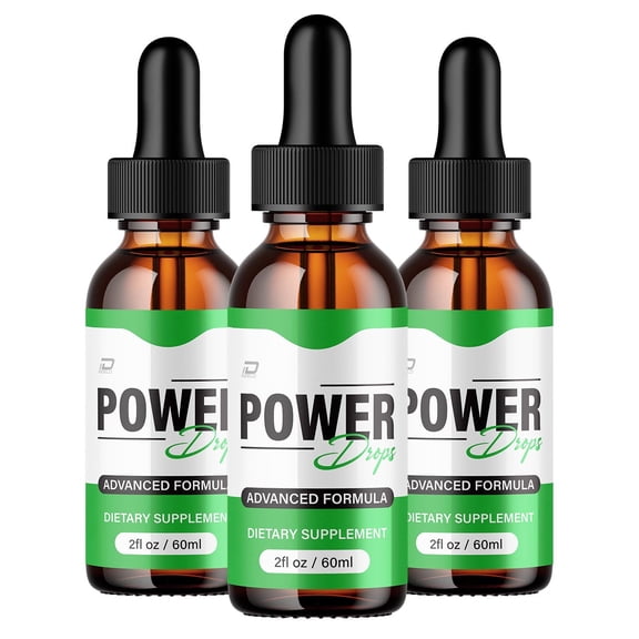 Power Drops PowerDrops Extra Strength All Natural Weight Support, 3 Pack, 3 Month Supply