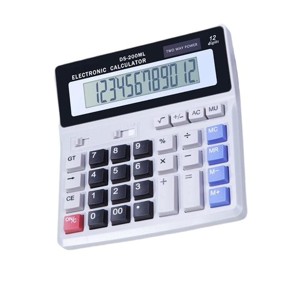 Power Efficient Strength 12 Number Calculator With Large Screen For Professional Accounting Tasks And School Undertakings