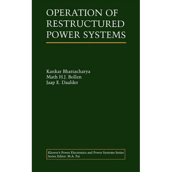 Power Electronics and Power Systems Operation of Restructured Power Systems, (Hardcover)