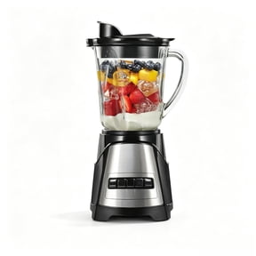 Power Elite Wave Action Blender For Smoothies, 40 Oz Glass Jar, 12 Functions Including Puree, Crush Ice, 700 Watts - Black (58148A)