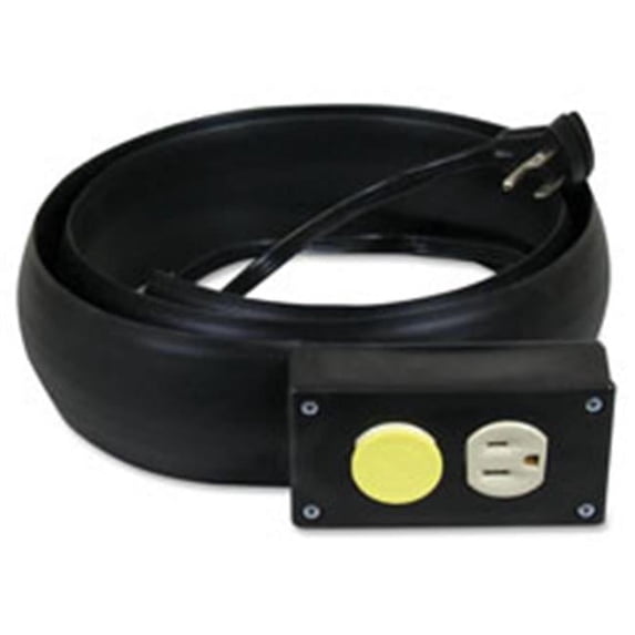 Power Extension-Cord Cover, 16 Gauge, 5 Ft, Black
