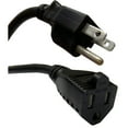 thumbnail image 1 of Power Extension Cord w/ SJT Jacket, Black, NEMA 5-15P to NEMA 5-15R, UL/CSA rated, 10 Amp, 10 foot, 1 of 1