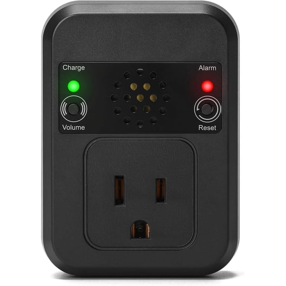 Power Failure Alarm for Freezer, Briidea Power Outage Alarm with LED Indicator Lights and 80-120dB Adjustable Alarm, Perfect for Monitoring Refrigerators Freezers & Sewage