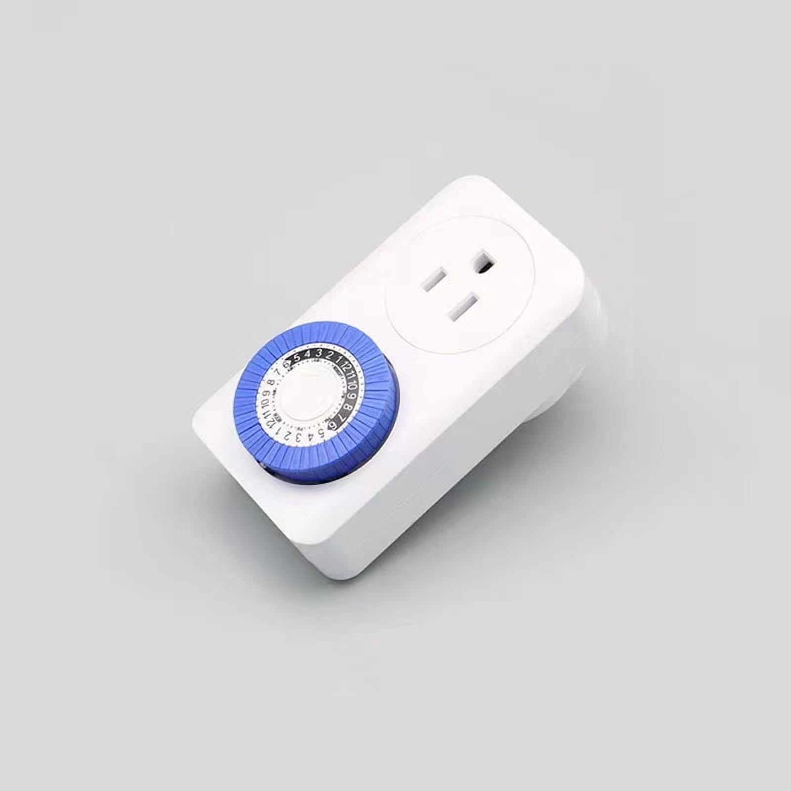 Power Failure Timer with 2 Grounded Sockets - for Lamps, Holiday Lights ...