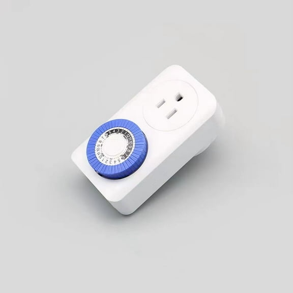 Power Failure Timer with 2 Grounded Sockets - for Lamps, Holiday Lights