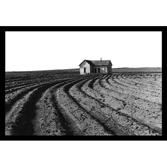 Power Farming Displacing Tenants- Fine Art Canvas Print (20" x 30")