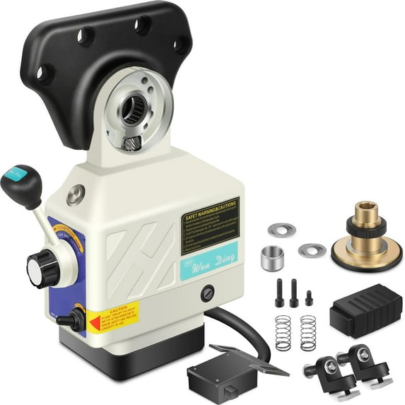 Power Feed X-Axis for Milling Machine 450 in-lb Torque, 0-200RPM Table Milling Machine Power Feed 110V,for Bridgeport and Other Knee Type Mills