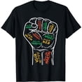 thumbnail image 1 of Power Fist Hand Shirt Inspiring Black Leaders Black History T-Shirt, 1 of 5
