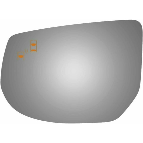 Power Flat Driver Side Replacement Mirror Glass for 2013-2017 Cadillac XTS W/O Baking Plate