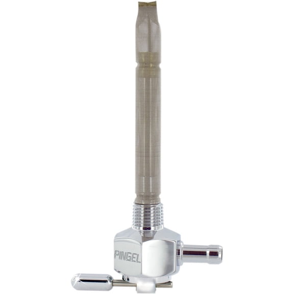 Power-Flo Fuel Valve - 1/4in. Hex NPT Inlet - 180 Deg. Outlet Facing Inward
