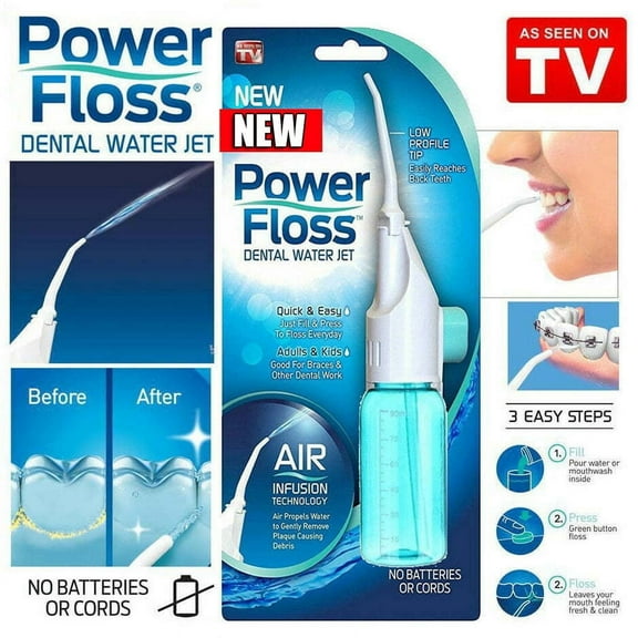 Power Floss Oral Irrigator Dental Water Jet Power Floss Air Power Flosser Teeth Cleaner