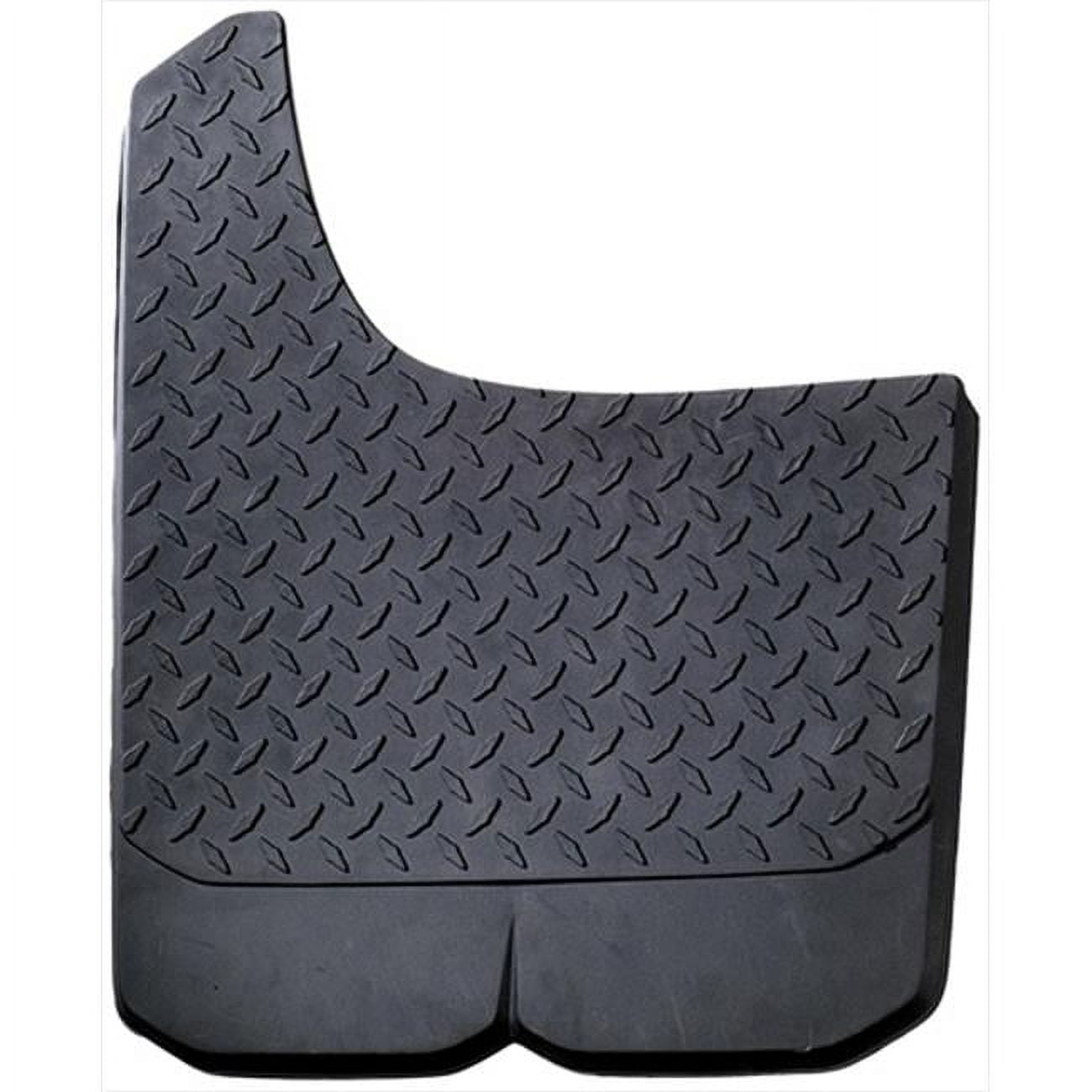 Power Flow 3104 Big Mudder Dually Oversize Mud Flaps, Diamond Plate