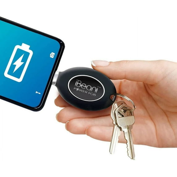 Power Fob Mini Keychain Phone Charger Portable Power Bank Emergency Charger Power Pod External Battery Pack: Compact and Portable Phone Charger for On-the-Go Charging