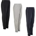 thumbnail image 1 of Power Forward Boys Youth Warm Fleece Elastic Waist Joggers Sweatpants 3 Pack, 1 of 9