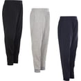thumbnail image 1 of Power Forward Boys Youth Warm Fleece Elastic Waist Joggers Sweatpants 3 Pack, 1 of 9