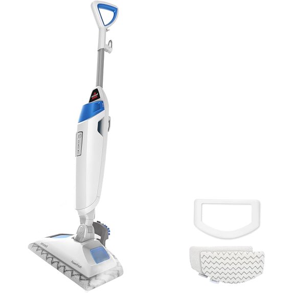 Power Fresh Steam Mop with Natural Sanitization, Floor Steamer, Tile Cleaner, and Hard Wood Floor Cleaner with Flip-Down Easy Scrubber, 1940A