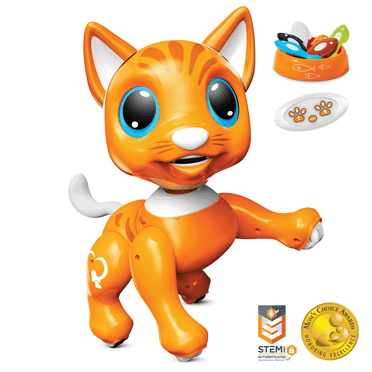 Automatic Dancing Cat Toy With Moving Hair & Legs - Rechargeable Interactive Kitten Toy With Smart Sensor