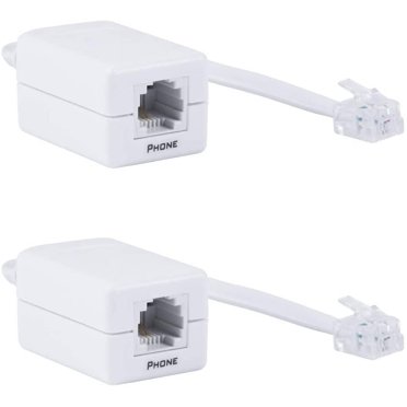 Cimple Co DSL Phone Line Filter With Splitter – 1 Pack, Ivory, RJ-11, 10-Year Warranty