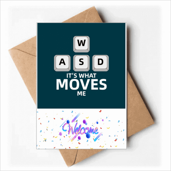 Power Guide Direction Game Welcome Back Greeting Cards Envelopes Blank