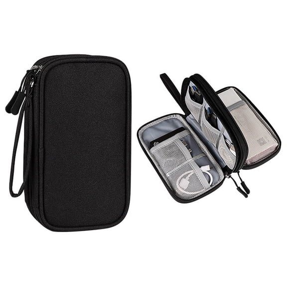 Power Hard Disk Protective Sleeve Charging Treasure U Disk Shield Headset Data Cable Digital Accessories Storage Bag Multi-layer Protective Sleeve, Electronics Gadgets