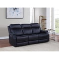 thumbnail image 1 of Power Headrest & Footrest Function / Dark Blue Fabric Sofa for Home Relaxation, 1 of 5