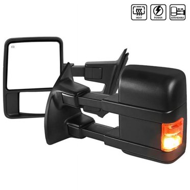 Motor-1 Power Heated Flip-Up Towing Mirrors W/ Amber LED Signals For Dodge Ram 02-09 (Pair)