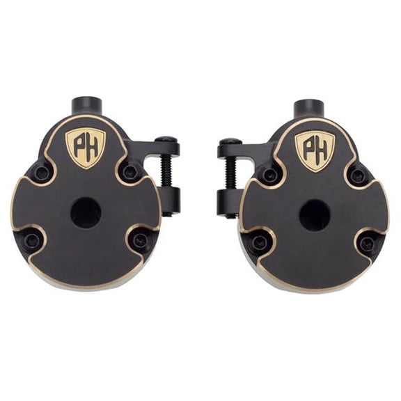 Power Hobby  Brass Front Axle Portal Knuckle Plus Gear Cover with Redcat