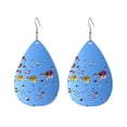 thumbnail image 1 of Power Hot Air Balloon Acrylic Teardrop Ear Rings For Women Dangling Party Holiday, 1 of 7