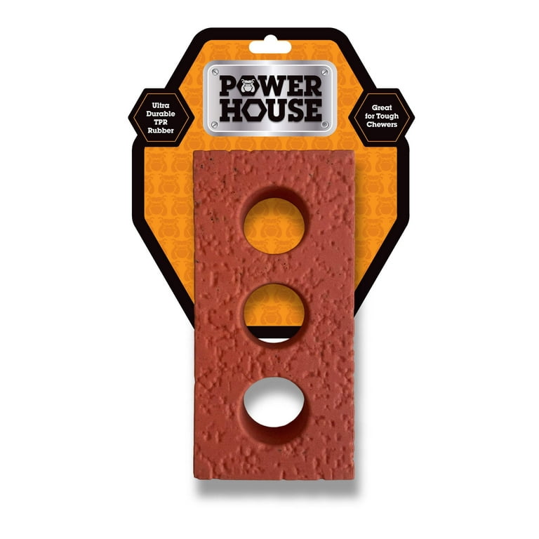 Power House Ultra Durable TPR Brick Dog Toy - Walmart.com