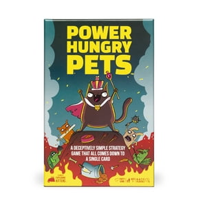Power Hungry Pets by Exploding Kittens - 2-6 Players - Ages 7+ - 15 Minutes to Play - Strategic and Simple Card Game - Ideal for Party, Family Game Night, Kids and Adults