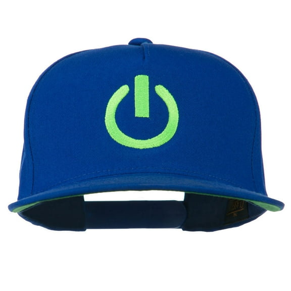 Power Icon Embroidered Snapback Cap - Royal OSFM
