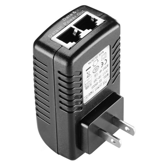 Power Injector for POE (Power over Ethernet) 48V/0.5Amp for IP Devices