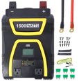 thumbnail image 1 of Power Inverter 1500W Modified Sine Wave Car LED Display Portable AC Power 12V to 115V For Trucks,Boats,RV Camping, 1 of 15