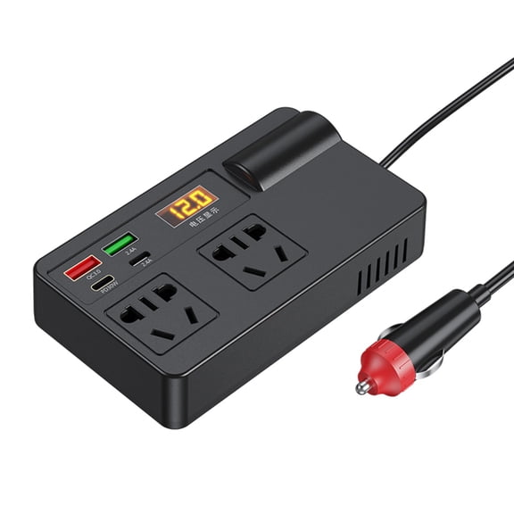 Power Inverter DC12V-24V to 220V Car Plug Adapter Outlet Vehicle Essential