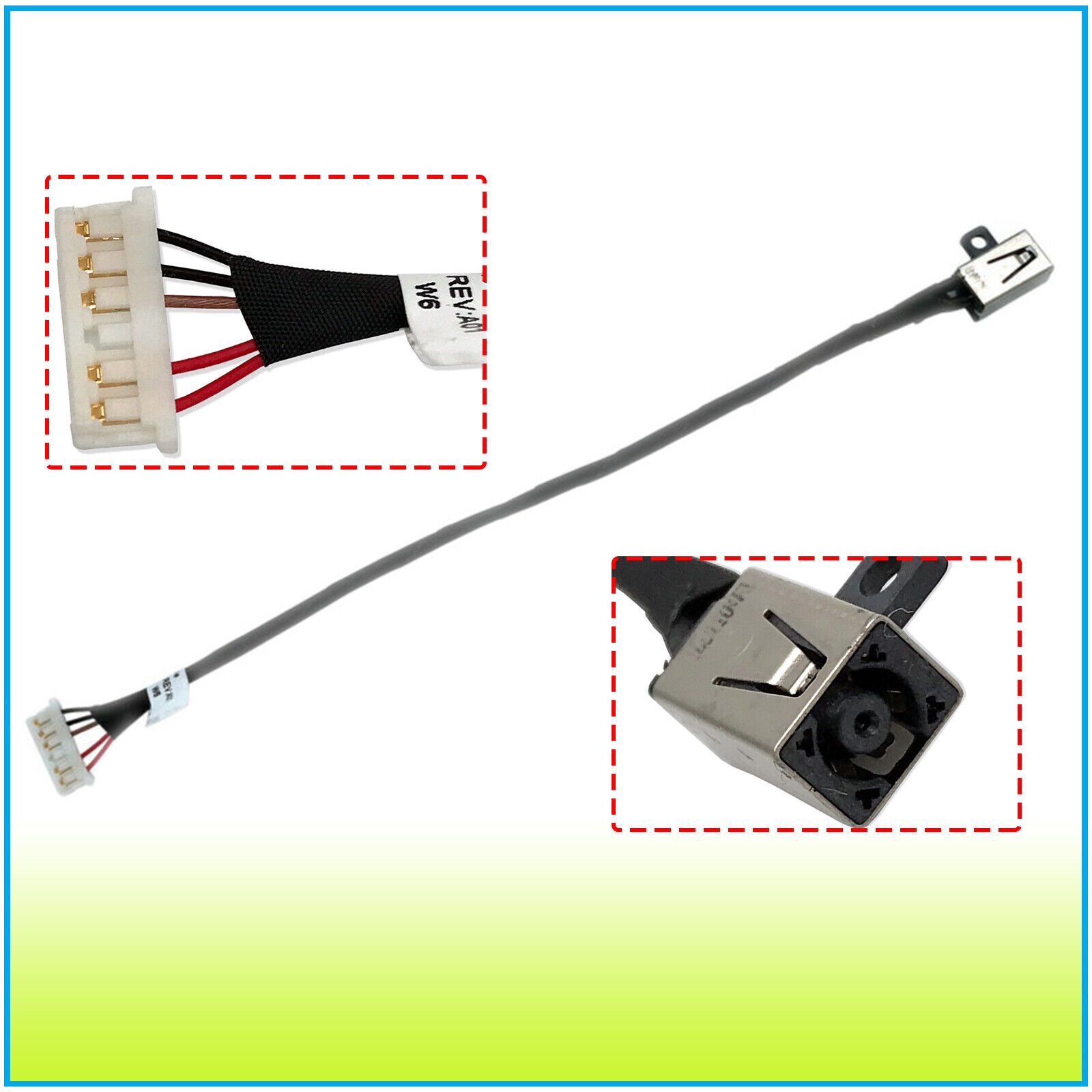 Power Jack Charging Port Cable For Dell Inspiron 15 3552 41113/SDPPI/2015  5100