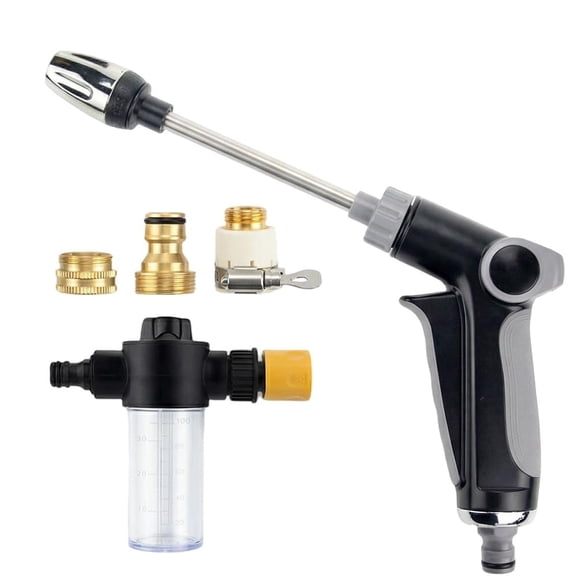 Power Jet Water, Adjustable High Pressure Hose Nozzle for Garden, Garden Irrigation System, Water Flash with Accessories for Garden Hose Car Washing, Garden & Patio